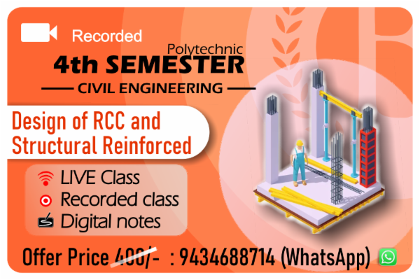 CIVIL 4th SEM : Design of RCC and Steel Structure (2025)